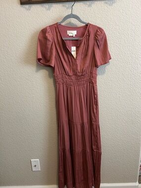 the somerset maxi dress faux leather embroidered edition Anthropologie Somerset Maxi Dress Faux Leather Embroidered Edition Sz XS